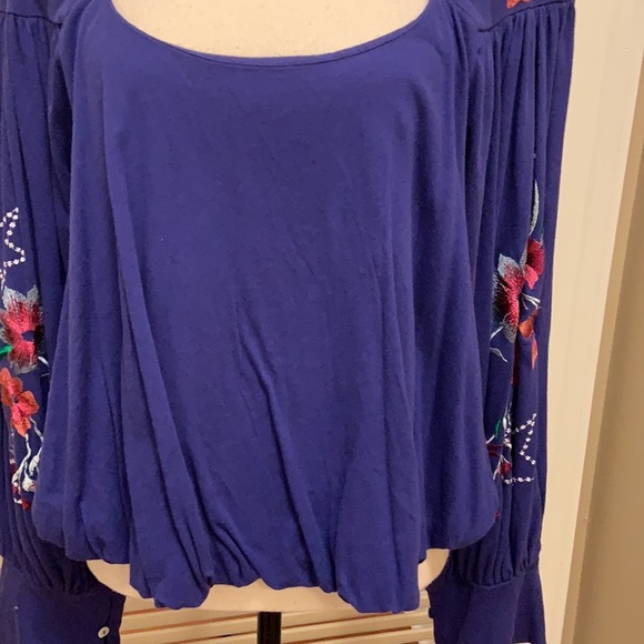 52. Free People Lita Top in Deep Blue - Picture 11 of 14